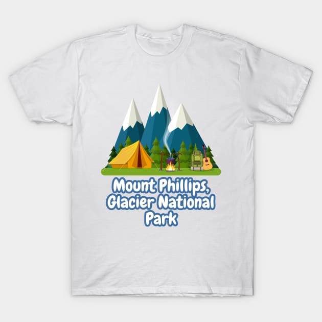Mount Phillips, Glacier National Park T-Shirt by Canada Cities